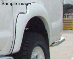 FLARE REAR DELUXE FIBREGLASS BLACK PAIR