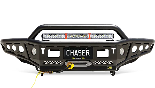 TJM Chaser, Bull Bars, Black Steel Bullbar, Vehicle Protection